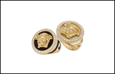 anelli d'oro vero uomo versace|Collezione anelli .